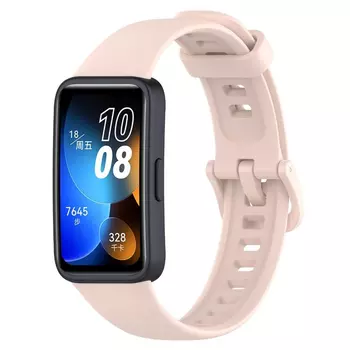 Microsonic Huawei Band 9 Kordon, Silicone Sport Band Pudra