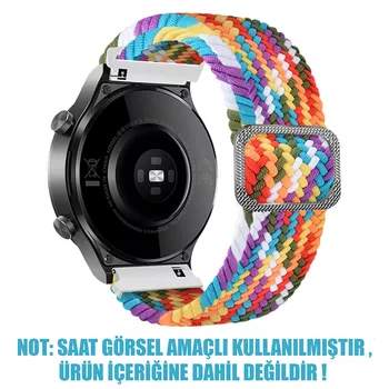 Microsonic Huawei Watch GT 3 Pro 46mm Titanyum Kordon Braided Loop Band Pride Edition