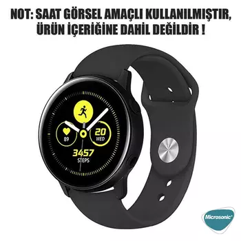 Microsonic Huawei Watch GT 3 Pro 46mm Titanyum Silicone Sport Band Koyu Yeşil