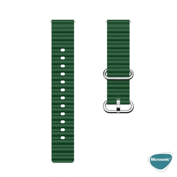Microsonic Huawei Watch GT 3 Pro Titanium Kordon Ocean Band Yeşil