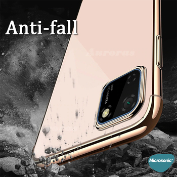 Microsonic Huawei Y5P Kılıf Skyfall Transparent Clear Siyah