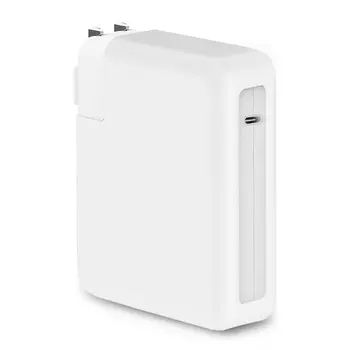 Microsonic Macbook Şarj Adaptör Kılıf (85W-87W-96W) Matte Silicone Beyaz