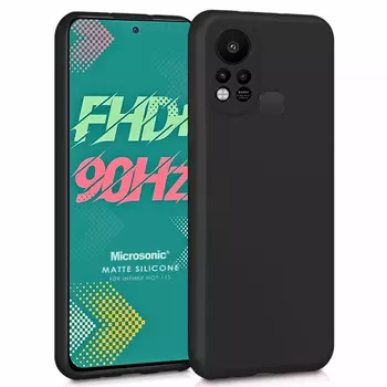 Microsonic Matte Silicone Infinix Hot 11S Kılıf Siyah