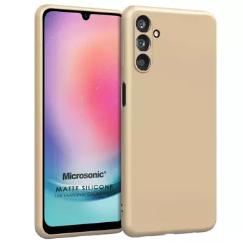 Microsonic Matte Silicone Samsung Galaxy A05s Kılıf Gold