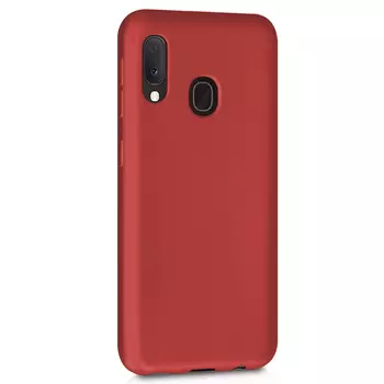 Microsonic Matte Silicone Samsung Galaxy A30 Kılıf Kırmızı