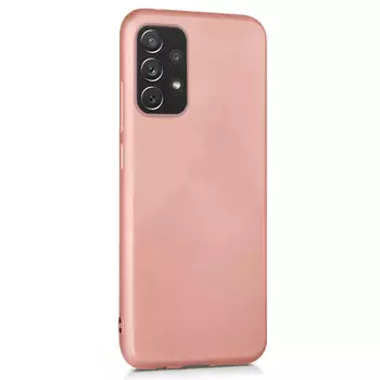 Microsonic Matte Silicone Samsung Galaxy A52 Kılıf Rose Gold