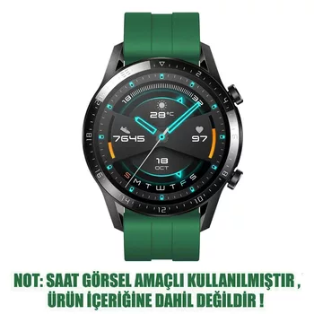 Microsonic OnePlus Watch Kordon, Silicone RapidBands Koyu Yeşil