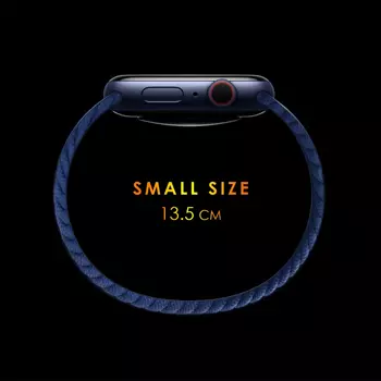 Microsonic OnePlus Watch Kordon, (Small Size, 135mm) Braided Solo Loop Band Koyu Yeşil