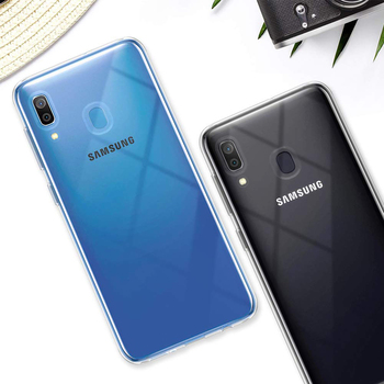 Microsonic Samsung Galaxy M10S Kılıf Transparent Soft Beyaz