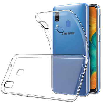 Microsonic Samsung Galaxy M10S Kılıf Transparent Soft Beyaz