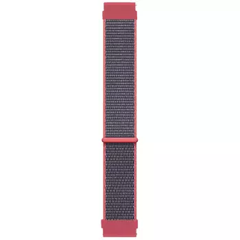 Microsonic Samsung Galaxy Watch 4 40mm Hasırlı Kordon Woven Sport Loop Koyu Pembe