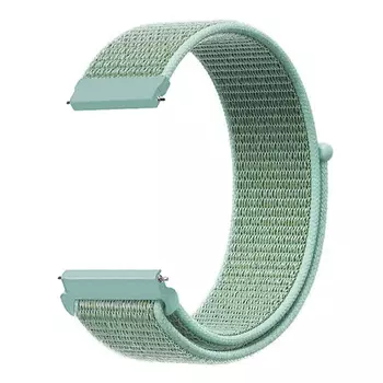 Microsonic Samsung Galaxy Watch 4 40mm Hasırlı Kordon Woven Sport Loop Mint Yeşili