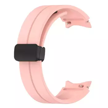 Microsonic Samsung Galaxy Watch 5 44mm Kordon Ribbon Line Pembe