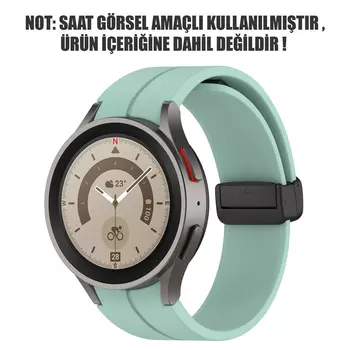 Microsonic Samsung Galaxy Watch 6 44mm Kordon Ribbon Line Açık Yeşil