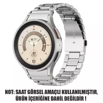 Microsonic Samsung Galaxy Watch 6 Classic 43mm Solid Steel Kordon Gümüş