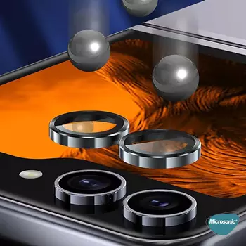 Microsonic Samsung Galaxy Z Flip 5 Tekli Kamera Lens Koruma Camı Sierra Mavisi