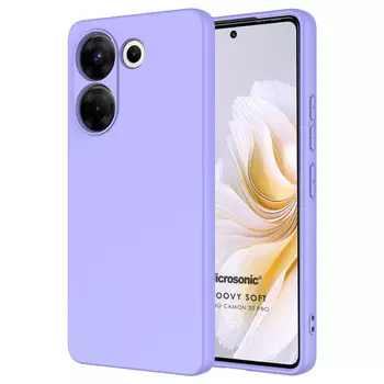 Microsonic TECNO Camon 20S Pro 5G Kılıf Groovy Soft Lila