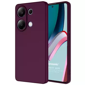 Microsonic Xiaomi Poco M6 Pro 4G Kılıf Groovy Soft Mor