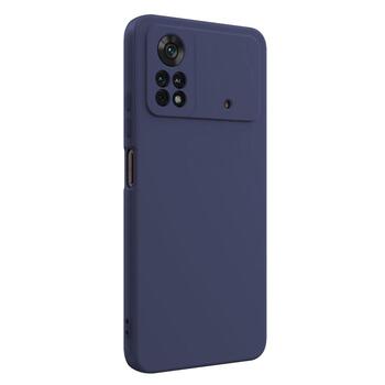 Microsonic Xiaomi Poco X4 Pro 5G Kılıf Matte Silicone Lacivert