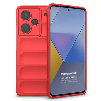 Microsonic Xiaomi Redmi Note 13 Pro Plus 5G Kılıf Oslo Prime Kırmızı