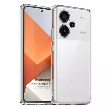 Microsonic Xiaomi Redmi Note 13 Pro Plus 5G Kılıf Transparent Soft Şeffaf