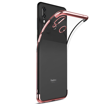 Microsonic Xiaomi Redmi Note 7 Kılıf Skyfall Transparent Clear Rose Gold