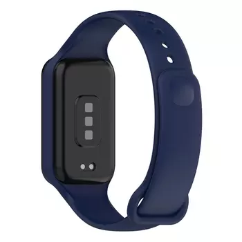 Microsonic Xiaomi Smart Band 8 Active Kordon, Silicone Sport Band Lacivert