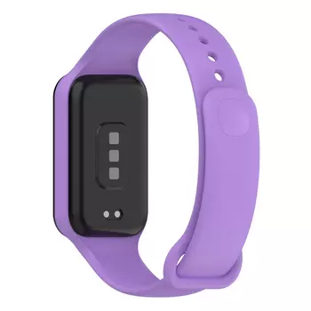 Microsonic Xiaomi Smart Band 8 Active Kordon, Silicone Sport Band Lila