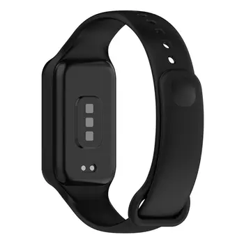 Microsonic Xiaomi Smart Band 8 Active Kordon, Silicone Sport Band Siyah