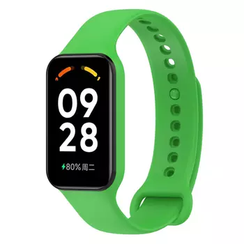 Microsonic Xiaomi Smart Band 8 Active Kordon, Silicone Sport Band Yeşil