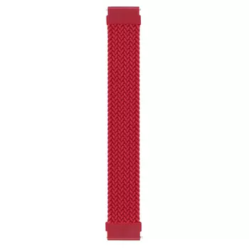 Microsonic Xiaomi Watch 2 Pro Kordon, (Large Size, 165mm) Braided Solo Loop Band Kırmızı