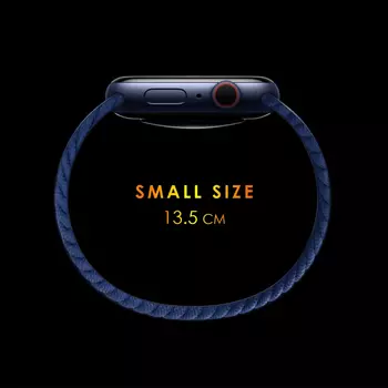 Microsonic Xiaomi Watch S1 Pro Kordon, (Small Size, 135mm) Braided Solo Loop Band Kırmızı